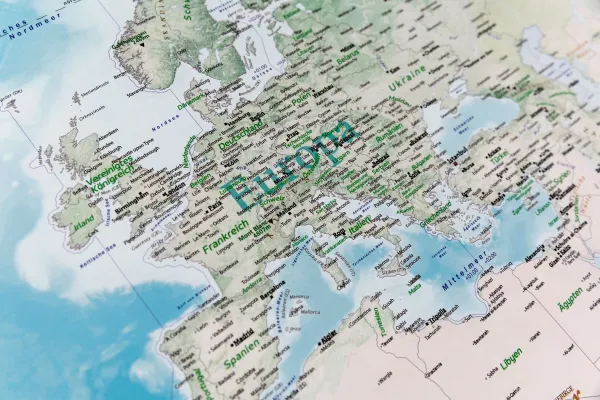 Europa in der Detailansicht