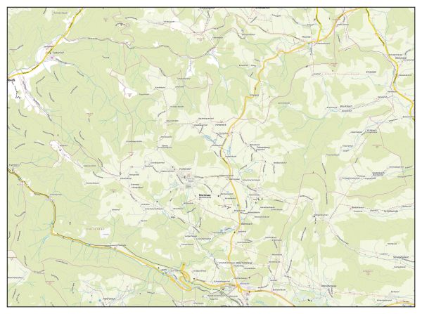 Topografische Karte von der Gemeinde Breitenau