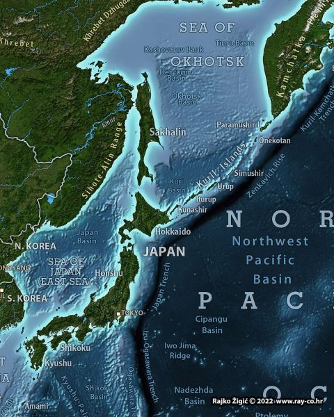 Ansicht auf Japan