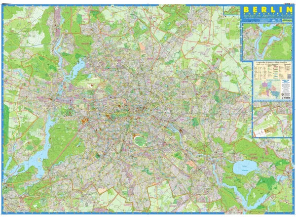 Berlin als kompakter Stadtplan