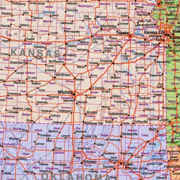 USA Landkarte im Detail