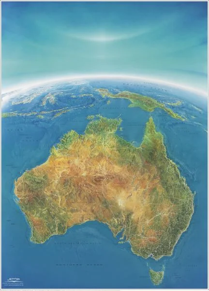 Panoramakarte von Australien