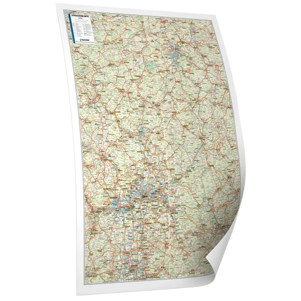 Straßenkarte von Hessen