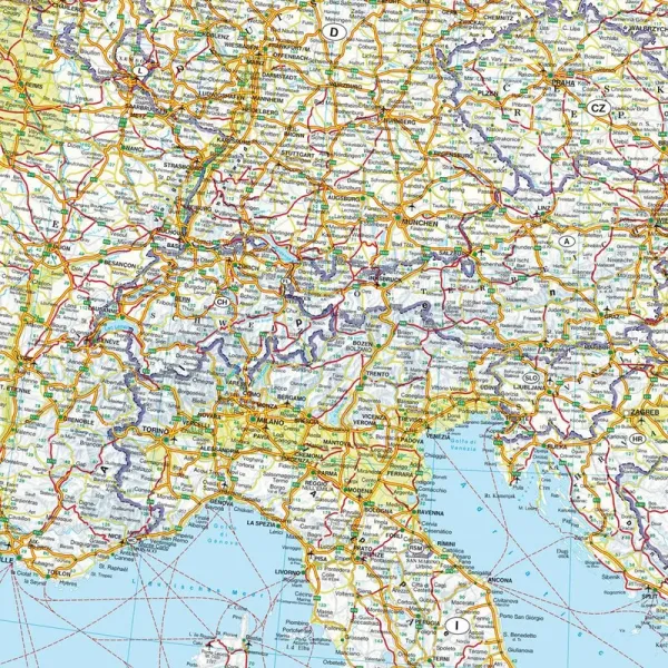 Detailbetrachtung der Landkarte