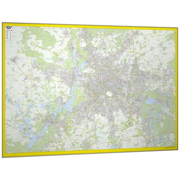 Stadtplan von Berlin als Landkarten Board