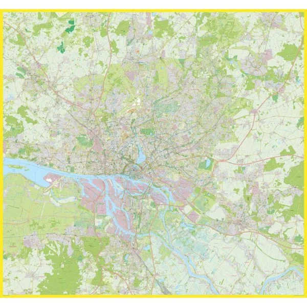 Der Pharus Stadtplan von Hamburg