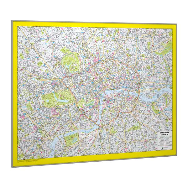 London als gerahmte Landkarte