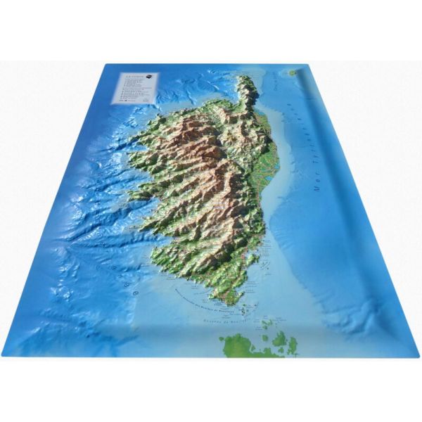 3D Reliefkarte von Korsika
