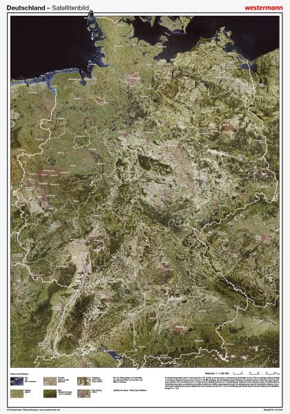 Deutschland als Satelittenbild