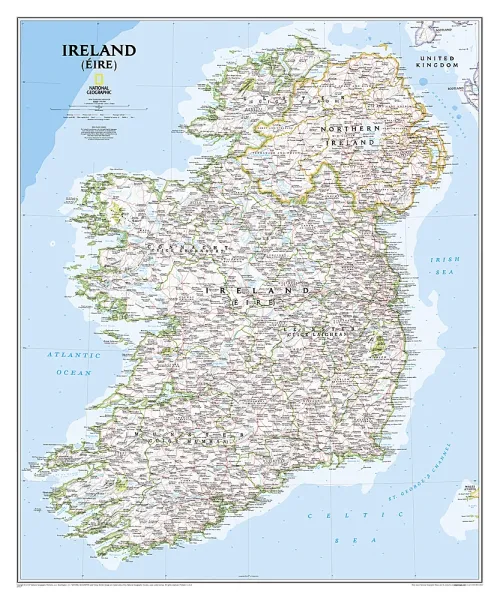 Politische Karte von Irland