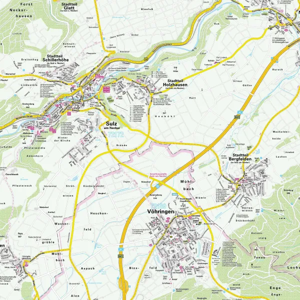 Beispielbild - Postleitzahlenkarte 14199 im Detail