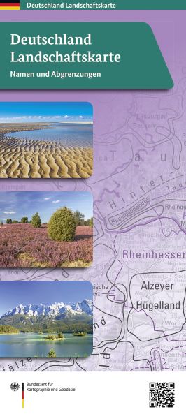 Gefalzte Landkarte von Deutschland