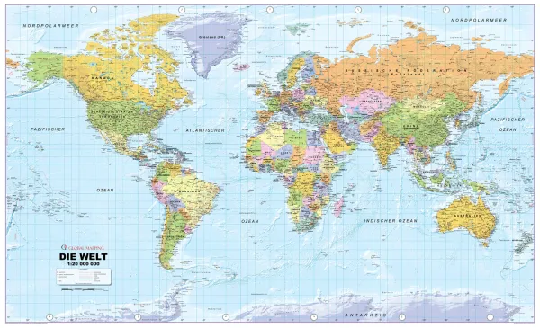 Die Welt als XXL Karte