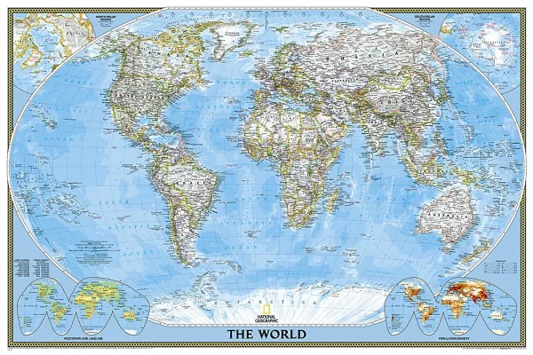 Weltkarte von National Geographic