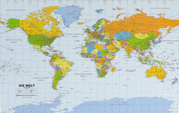 Politische Weltkarte