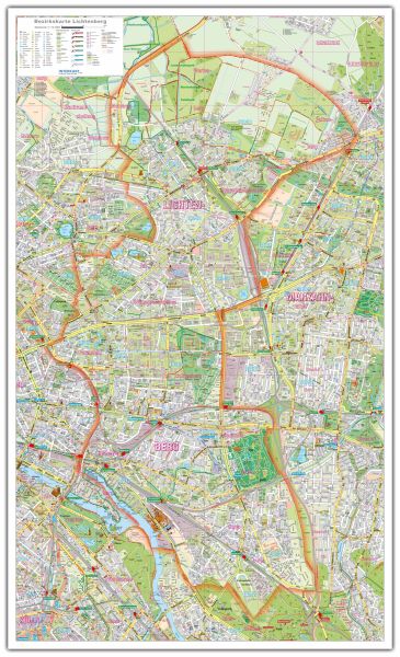 Berlin Lichtenberg als Stadtplan