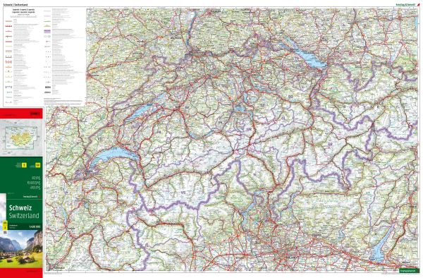 Straßenkarte - Schweiz