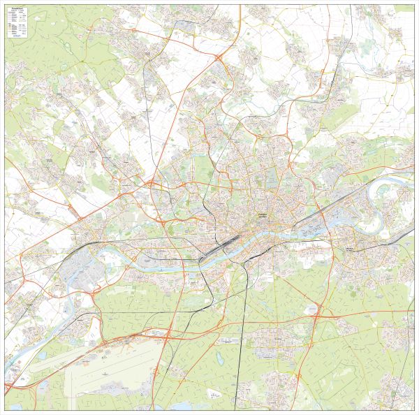 Stadtplan von Frankfurt