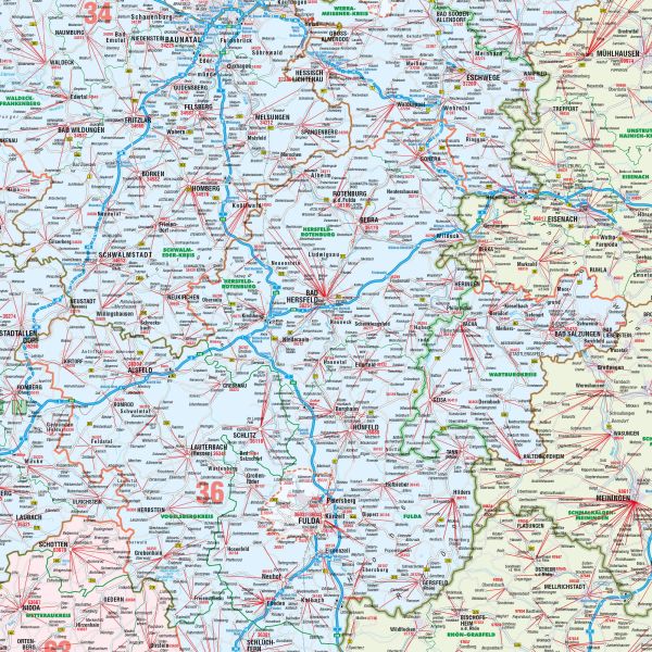 Detailansicht der Postleitzahlenregion 3
