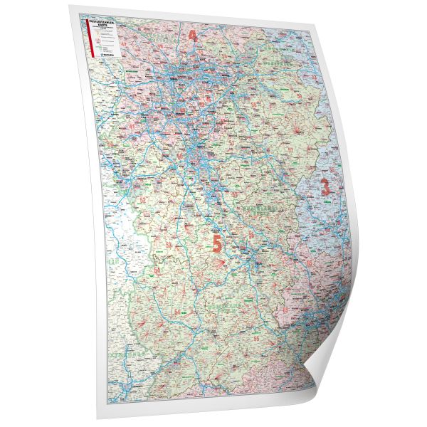 Postleitzahlenregion 5 als Landkarte