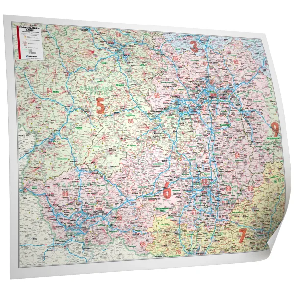 Postleitzone 6 als Landkarte