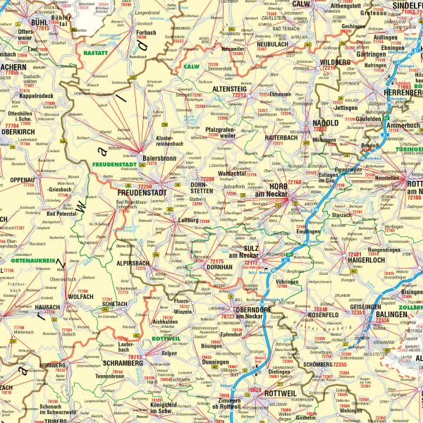 Detailansicht der PLZ 7