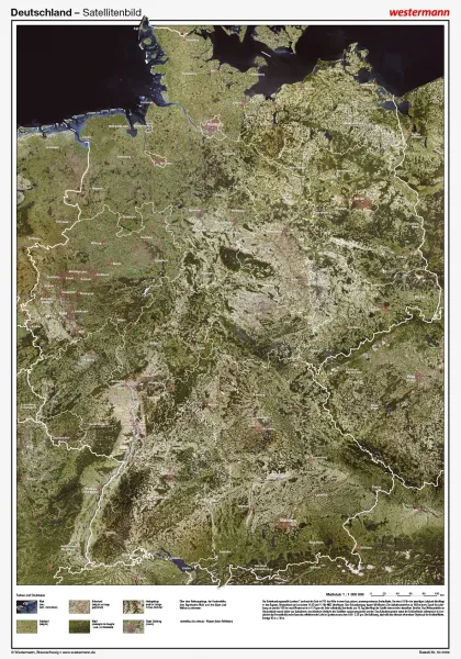 Deutschland als Satelittenbild