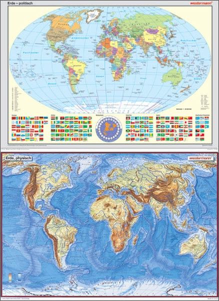 Die Welt als Landkarten Set