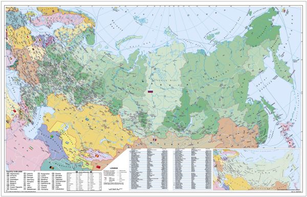 Postleitzahlenkarte von Russland