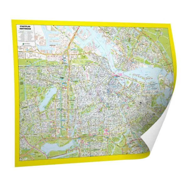 Der Stadtplan Amsterdam Poster Papierkarte