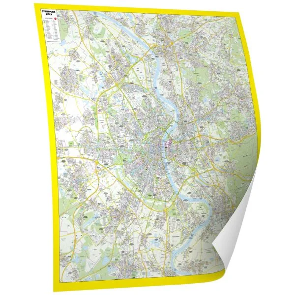 Der Stadtplan Köln als Poster