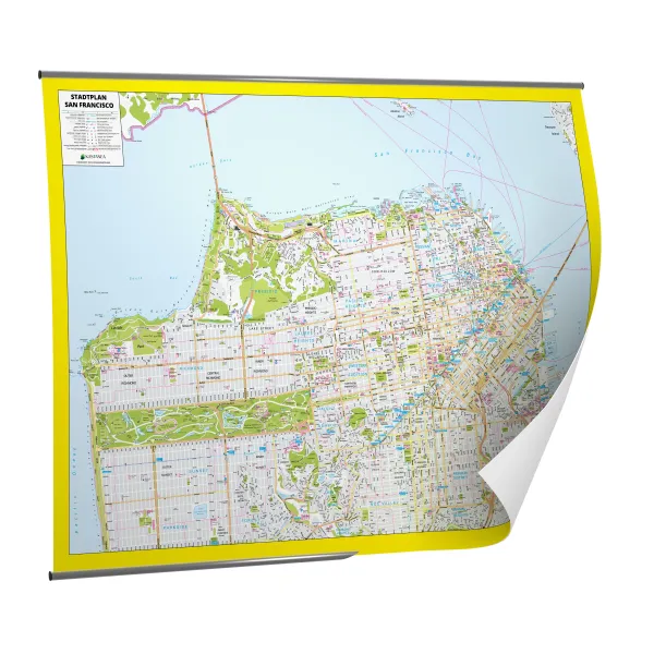 Der Stadtplan San Francisco Papierkarte