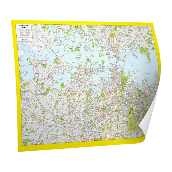 Der Stadtplan Sydney Papierkarte