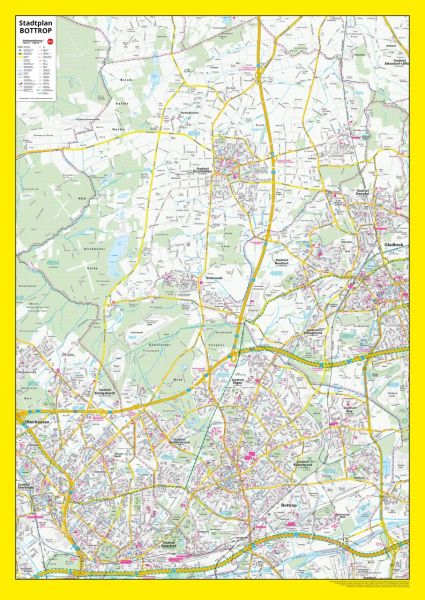 Der Stadtplan von Bottrop